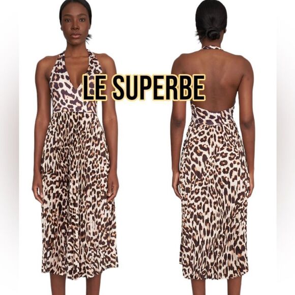 👗 NWT Le Superbe Cathouse Pleated Dress – Size M 👗 - Picture 6 of 11